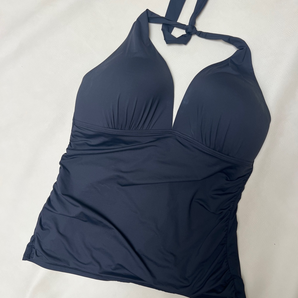 Ralph Lauren 4 Beach Club Slimming Swim Tankini Top Swimsuit Wine 123242